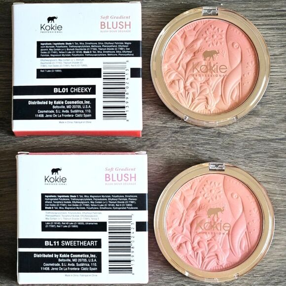 Kokie Soft Gradient Blush Duo in Cheeky Matte & Sweetheart Shimmer NEW - Picture 3 of 10